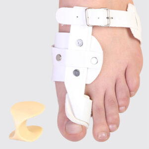 مجموعه اسپلینت هالکوس والگوس طب و صنعت مدل 10100 به همراه فاصله دهنده پا سایز L پای راست