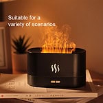 دستگاه بخور و رطوبت‌ساز سرد 0.18 لیتری، منبع انرژی برق، دارای مخزن خوشبو کننده، قابلیت خاموش شدن خودکار با اتمام آب مخزن، مدل شعله آتش