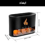 دستگاه بخور و رطوبت‌ساز سرد 1.4 لیتری، منبع انرژی کابل USB، با قابلیت خاموشی خودکار بعد از اتمام آب، فناوری تولید یون و تنظیم زمان، دارای نور RGB و کریستال‌های سنگ نمک، مدل TOUCH-10W