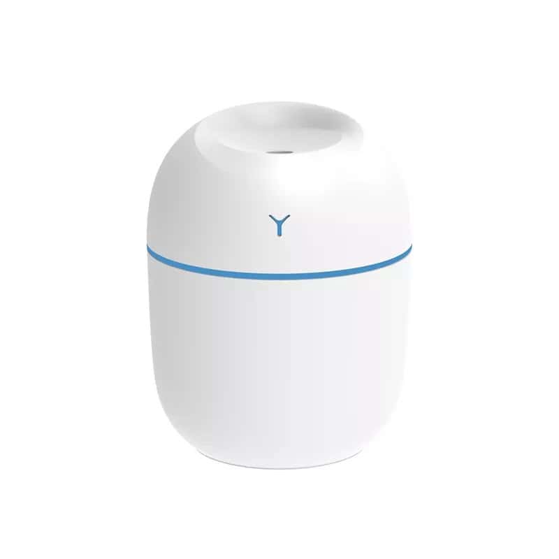 دستگاه بخور سرد 0.22 لیتری، میزان کارکرد مداوم 3.5 ساعت، منبع انرژی کابل USB، دارای قابلیت خاموشی خودکار و چراغ LED، مدل تخم مرغی