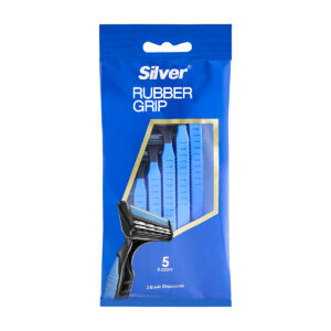 خود تراش سیلور مدل Rubber Grip بسته 5 عددی