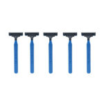 خود تراش سیلور مدل Rubber Grip Blue بسته 5 عددی