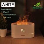 دستگاه بخور و رطوبت‌ساز سرد 0.18 لیتری، منبع انرژی برق، دارای مخزن خوشبو کننده، قابلیت خاموش شدن خودکار با اتمام آب مخزن، مدل شعله آتش