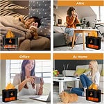 دستگاه بخور و رطوبت‌ساز سرد 1.4 لیتری، منبع انرژی کابل USB، با قابلیت خاموشی خودکار بعد از اتمام آب، فناوری تولید یون و تنظیم زمان، دارای نور RGB و کریستال‌های سنگ نمک، مدل TOUCH-10W