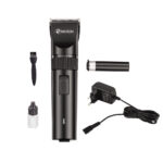ماشین اصلاح موی سر و صورت پرومارون مدل RL707، اصلاح به صورت صفر زن و خط زن، منبع انرژی با برق و باتری، تکنولوژی اصلاح به صورت تریمر، مدت زمان شارژ 120 دقیقه و مدت زمان استفاده پس از شارژ 60 دقیقه، مقاوم در برابر آب، به همراه برس تمیزکننده و روغن