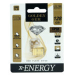 فلش 128 گیگ ایکس-انرژی X-Energy Golden Gem USB3.0