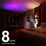 چراغ رقص نور کهکشانی اسپیکر دار بلوتوثی 3D Projection Light-B