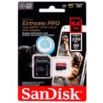 رم میکرو 64 گیگ سن دیسک SanDisk Extreme Pro V30 U3 A2 C10 200MB/s + خشاب