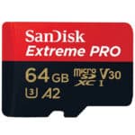 رم میکرو 64 گیگ سن دیسک SanDisk Extreme Pro V30 U3 A2 C10 200MB/s + خشاب