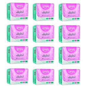 نوار بهداشتی پنبه ریز مدل normal مجموعه 12 عددی