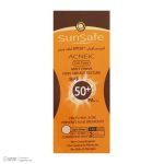 کرم ضدآفتاب و آنتی‌آکنه رنگی سان‌سیف مدل SPF50، مناسب پوست‌های چرب، حجم 50 میلی‌لیتر