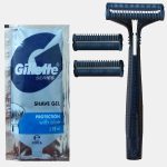 خود تراش ژیلت مدل Guard به همراه تیغ یدک بسته 2 عددی