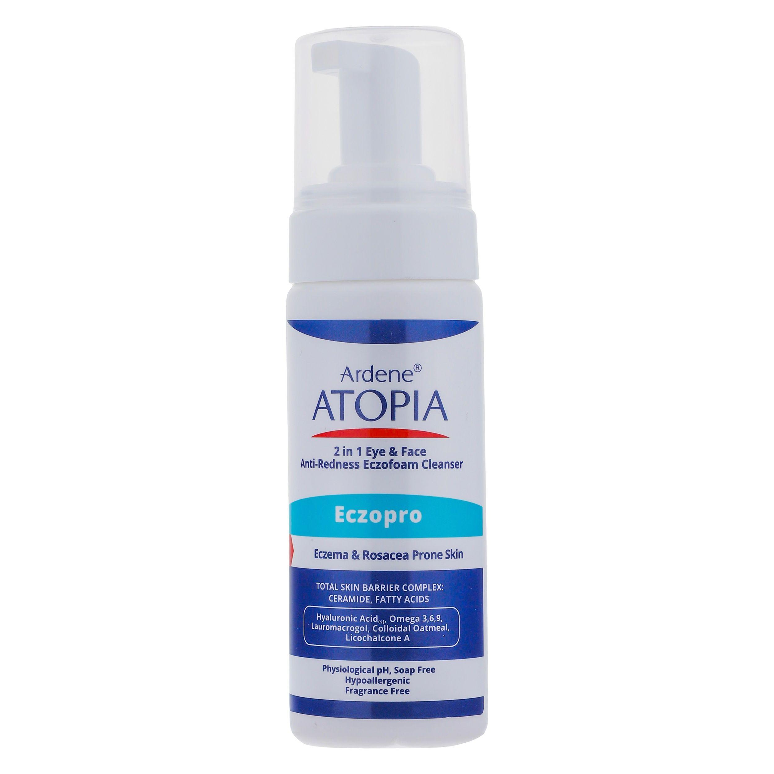فوم شست‌وشوی صورت آردن آتوپیا مدل ECZOPRO حجم 150 میلی‌لیتر