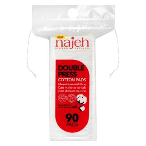 پد پاک کننده آرایش صورت ناژه مدل Double Press بسته 90 عددی