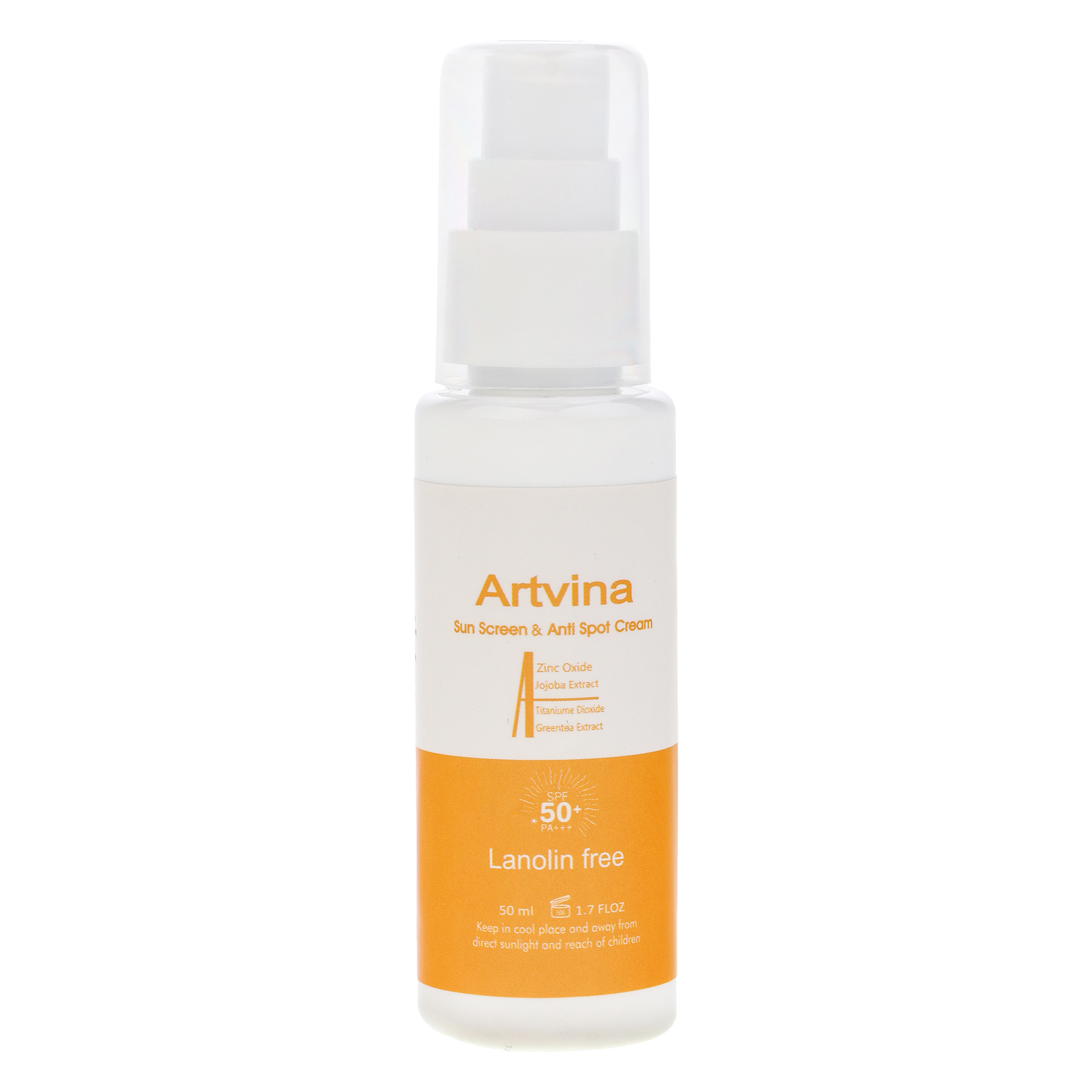 کرم ضد آفتاب رنگی آرت وینا SPF 50 مدل Highly Effective ‌محافظ UVA ،UVB و PA+++، ضد حساسیت، ضد چروک و ضد پیری، مناسب انواع پوست‌ حجم 50 میلی‌لیتر