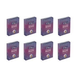 پد لاک پاک کن ناخن دینا مدل Flower - بسته 8 عددی