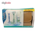 ست بهداشتی بانوان ژیلت مدل embrace sensitive بسته 4 عددی