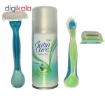 ست بهداشتی بانوان ژیلت مدل embrace sensitive بسته 4 عددی