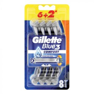 خود تراش ژیلت مدل Blue 3 بسته 8 عددی