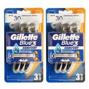 خود تراش ژیلت مدل Blue3 مجموعه 2 عددی