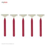خود تراش سیلور مدل Rubber Grip بسته 5 عددی