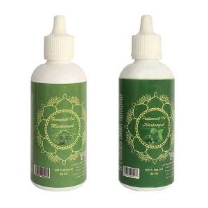روغن تقویت کننده مو، مژه و ابرو مرهم یاب مدل شنبلیله و نعنا فلفلی حجم 80 میلی لیتر مجموعه 2 عددی