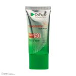 کرم ضد آفتاب رنگی صورت دیفکتو SPF 50 مدل LB ‌محافظ در برابر اشعه UVA،UVB مناسب برای پوست‌ چرب حجم 50 میلی‌لیتر