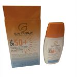 فلوئید ضد آفتاب بی رنگ دست و صورت و گردن ژین تانای SPF50 مدل fotoprotector محافظ در برابر UVA و UVB مناسب برای انواع پوست حجم 50 میلی لیتر