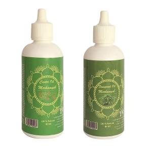 روغن تقویت کننده مو، مژه و ابرو مرهم یاب مدل شنبلیله و کرچک حجم 80 میلی لیتر مجموعه 2 عددی