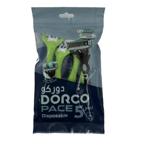 خود تراش دورکو مدل Pace 5 Disposable تحت لیسانس بسته 4 عددی