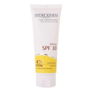 لوسیون ضدآفتاب هیدرودرم سری فاقد چربی SPF30، حجم 75 میلی‌لیتر