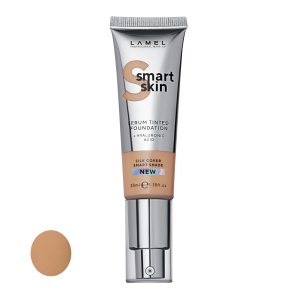 کرم پودر مایع لامل مدل Smart Skin شماره 406 مناسب برای انواع پوست حجم 35 میلی‌لیتر