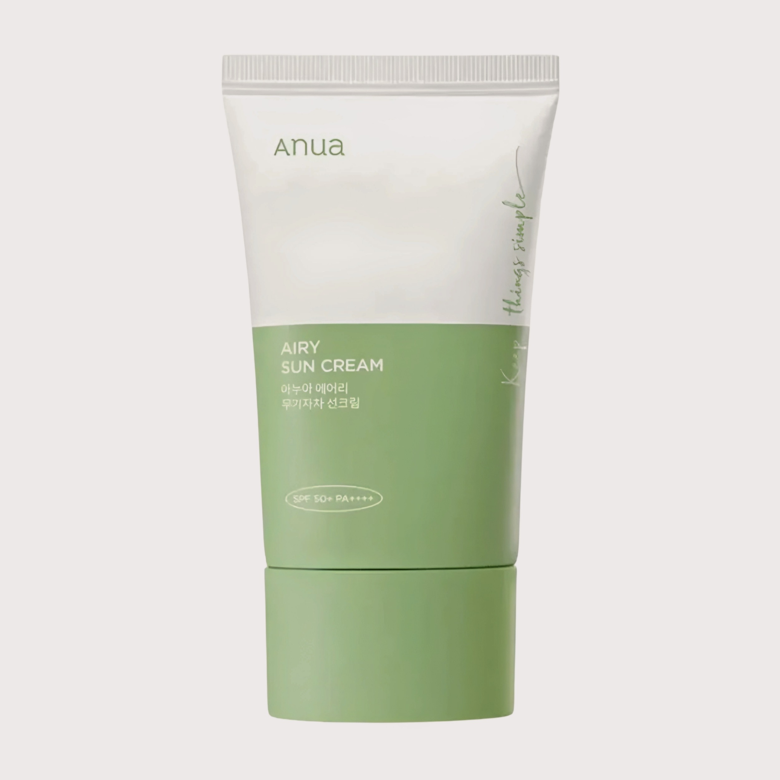 کرم ضد آفتاب بی رنگ آنوا SPF 50 مدل  Airy ‌محافظ UVA ،UVB و 50 PA+++، ضد حساسیت، مناسب انواع پوست‌ معمولی و حساس حجم 50 میلی‌لیتر