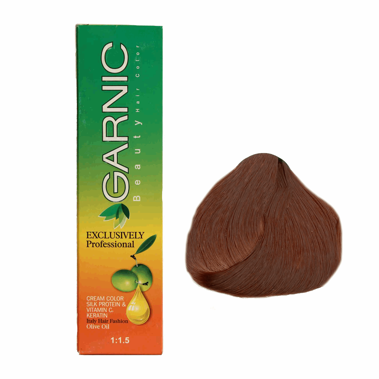 کیت رنگ موی گارنیک سری مسی - قهوه ای مسی شماره 6.4