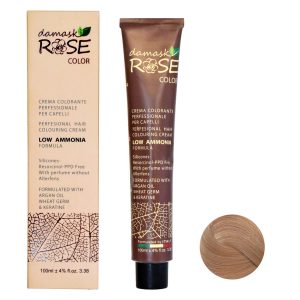 رنگ مو داماسک رز شماره 9/5 حجم 100 میلی لیتر رنگ بلوند طلایی خیلی روشن