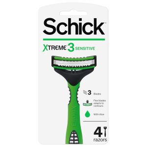 خود تراش شیک مدل xtreme3 sensitive بسته 4 عددی