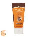 کرم ضدآفتاب و آنتی‌آکنه رنگی سان‌سیف مدل SPF50، مناسب پوست‌های چرب، حجم 50 میلی‌لیتر