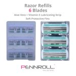 تیغ یدک پنرول مدل PRCL - Razor Refills 6 X3 بسته 3 عددی