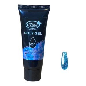 پلی ژل کاشت ناخن اتوپیا مدل 007 حجم 60 میلی‌لیتر رنگ آبی