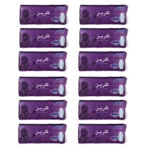 نوار بهداشتی گلریز مدل بالدار مجموعه 12 عددی