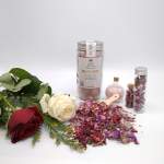 نمک حمام رز گلد مدل RoseTea وزن 650 گرم