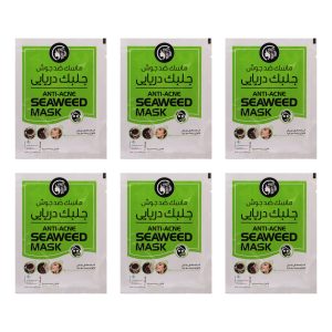 ماسک ضد جوش صورت دکتر عیدی آلگا مدل جلبک دریایی بسته 6 عددی