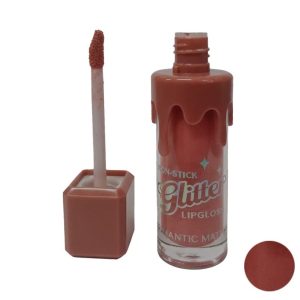 رژ لب مایع اکلیلی رومانتیک میت مدل Glitter شماره 182