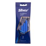 خود تراش سیلور مدل Rubber Grip بسته 3 عددی