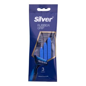 خود تراش سیلور مدل Rubber Grip بسته 3 عددی