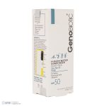 کرم ضدآفتاب بی‌رنگ ژنوبایوتیک، مدل Fusion water، حاوی محافظ UVA ،UVB، ضدآب، فاقد چربی، بدون پارابن، حاوی ویتامین E و هیالورونیک اسید مناسب انواع پوست، حجم 30 میلی‌لیتر