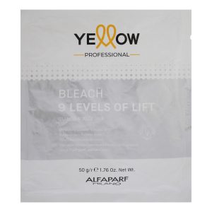 پودر دکلره یلو مدل 9Levels of lift وزن 50 گرم رنگ سفید