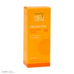 کرم ضد آفتاب بدون رنگ نئودرم SPF 50 مدل PROTECTIVE ‌مناسب پوست‌های چرب و مختلط حجم 50 میلی‌لیتر