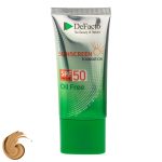 کرم ضد آفتاب رنگی صورت دیفکتو SPF 50 مدل LB ‌محافظ در برابر اشعه UVA،UVB مناسب برای پوست‌ چرب حجم 50 میلی‌لیتر