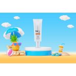 کرم ضدآفتاب رنگی ام کیو SPF50 مدل NATURAL BEIGE BIO TACHES مناسب انواع پوست، حجم 55 میلی‌لیتر